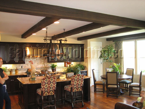 faux wood beams